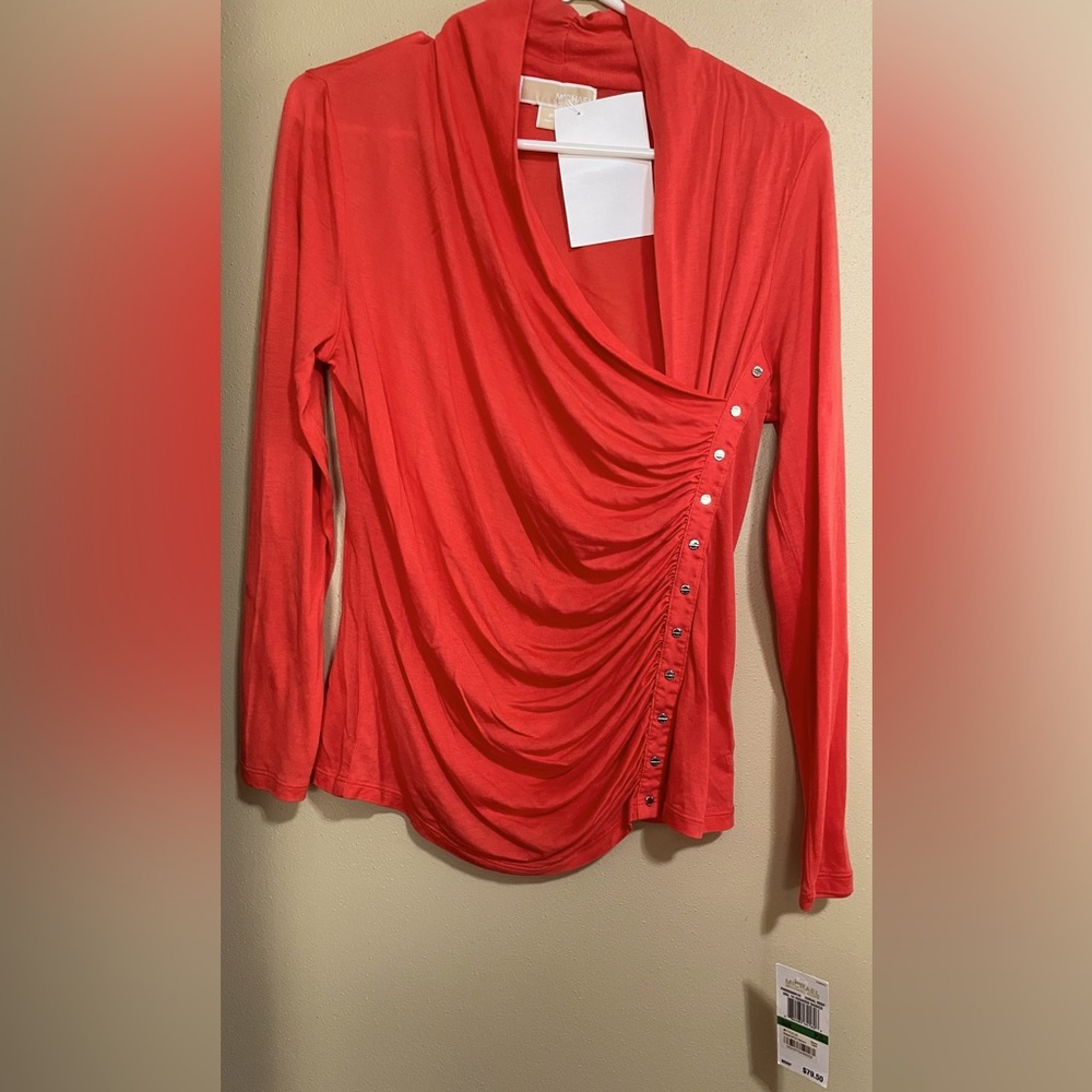 NWT Michael Kohrs long sleeve blouse